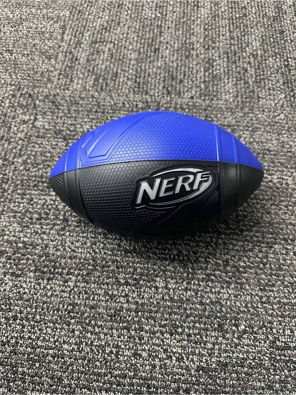 NERF Blue & Black Foam Football Toy Ball